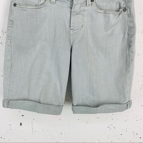 Liverpool size 0 / 25 The Walking Fossil Gray Stretch Jean Shorts NEW - Picture 4 of 12